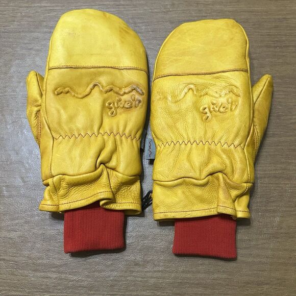 Give'r Frontier Mittens Cowhide Leather Gloves Size XL Bees Wax Waterproof